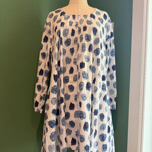 COTTON LOOSE FIT "WATERCOLOR" DRESS